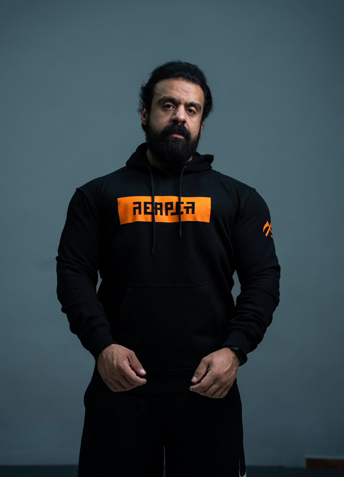 REAPER Hoodie (BLACK | ORANGE)