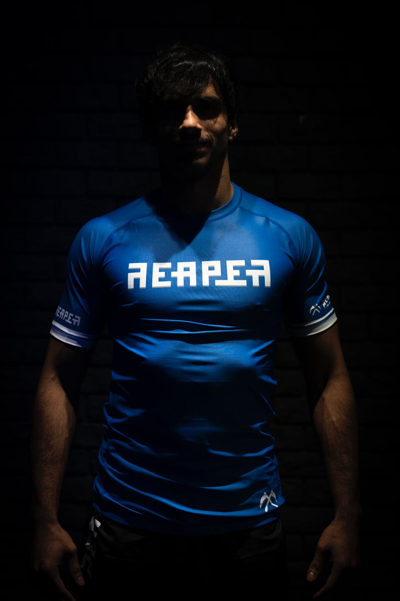 حصد الأزرق المرتبة Rashguard